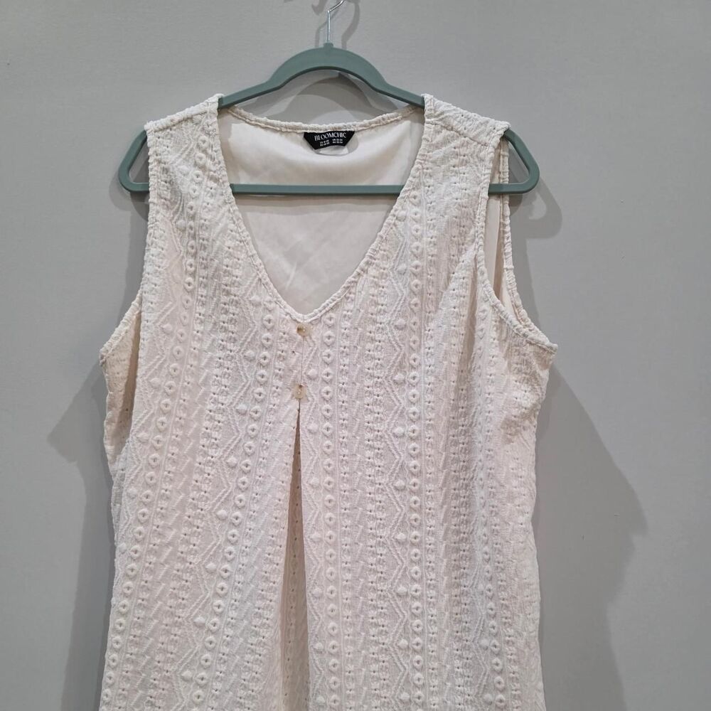 Bloomchic Women's Cream and Pink Blouse